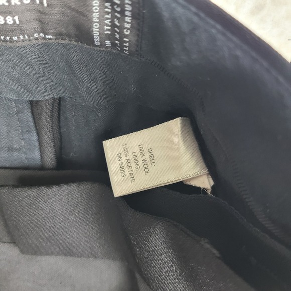 Banana Republic Pants Mens 31x30 Black Tailored Slim Fit Lanificio Wool * - Picture 9 of 14